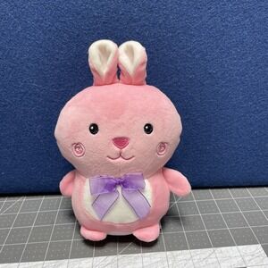 Dream Plush Pink Bunny Rabbit Stuffed Animal Toy Purple Bow Very Soft Walmart